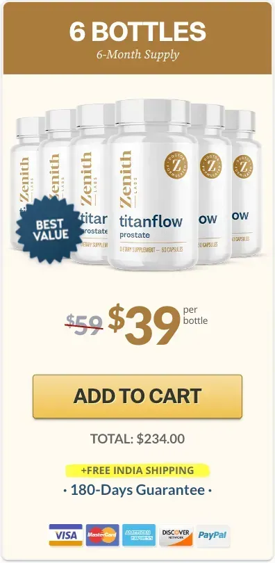 TitanFlow price 6 bottle